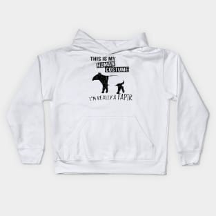 This Is My Human Costume I Am Really A Tapir Kids Hoodie